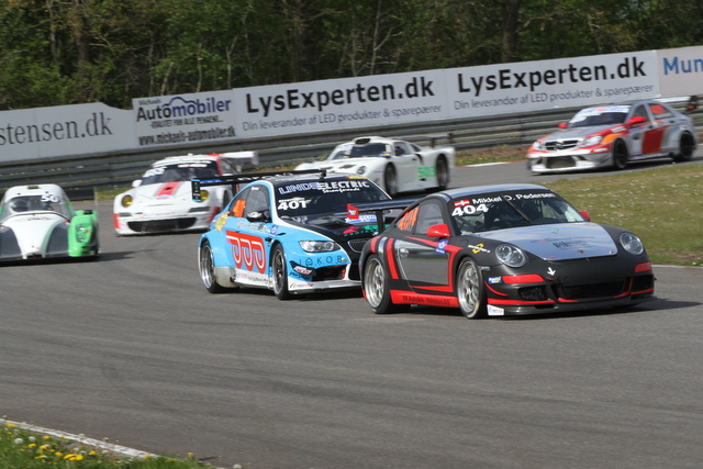 Christian Siepmann er på jagt efter den førende Mikkel O. Pedersen i i S-GT divisionen
(Foto: Keld Dohm)